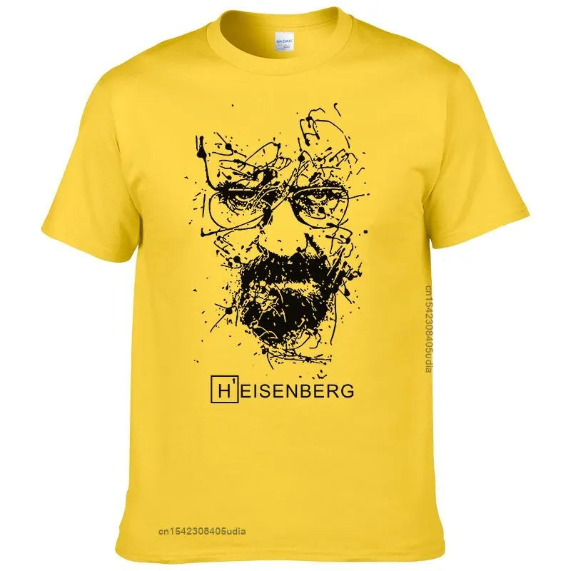 New Fashion Breaking Bad Graphic T Shirts Men Heisenberg Camisetas Hombre Men Cool Tee Shirt for Men Tops Cotton Tshirt