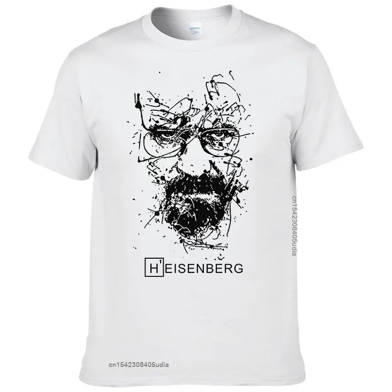 New Fashion Breaking Bad Graphic T Shirts Men Heisenberg Camisetas Hombre Men Cool Tee Shirt for Men Tops Cotton Tshirt