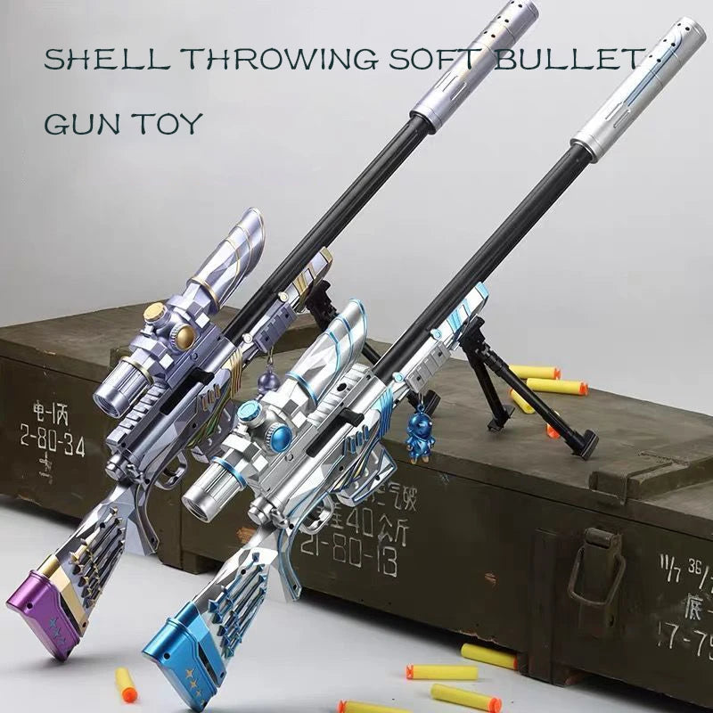 AWM M24 98K Soft Bullet Sniper Rifle Pneumatic Air Gun Toy Gun Weapon Children Adult Toy Gun Outdoor Sports Shooting Game Props