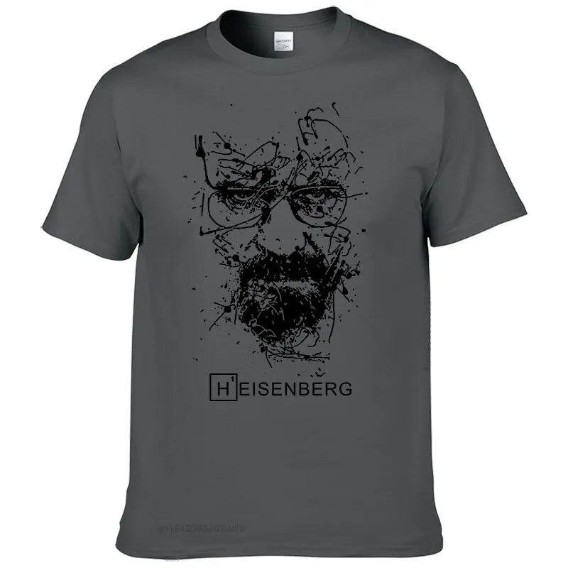 New Fashion Breaking Bad Graphic T Shirts Men Heisenberg Camisetas Hombre Men Cool Tee Shirt for Men Tops Cotton Tshirt