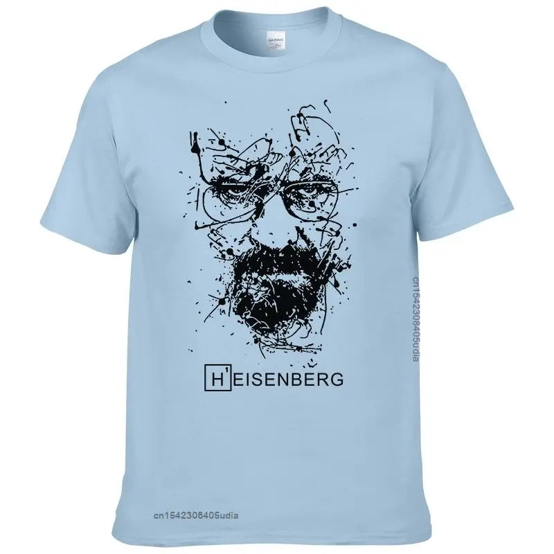 New Fashion Breaking Bad Graphic T Shirts Men Heisenberg Camisetas Hombre Men Cool Tee Shirt for Men Tops Cotton Tshirt