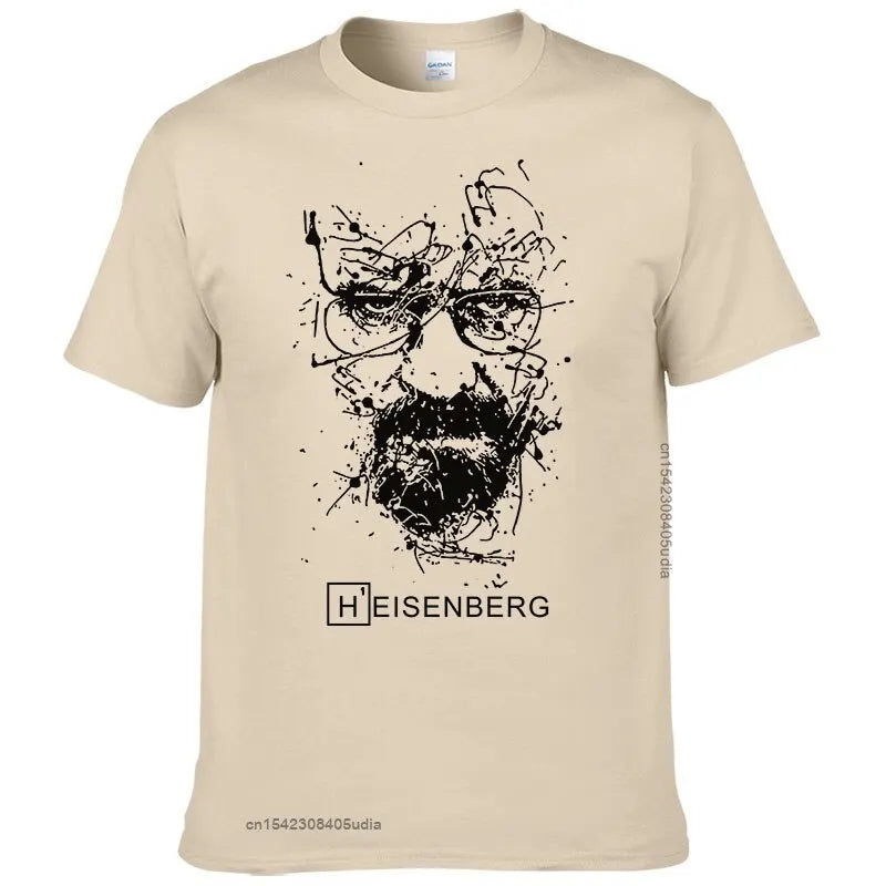 New Fashion Breaking Bad Graphic T Shirts Men Heisenberg Camisetas Hombre Men Cool Tee Shirt for Men Tops Cotton Tshirt