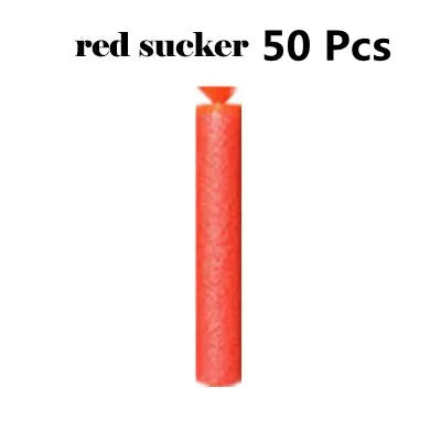 100 Soft Hollow Round Head And Sucker Toy Gun Bullets for Nerf Series Toy guns For Kids.