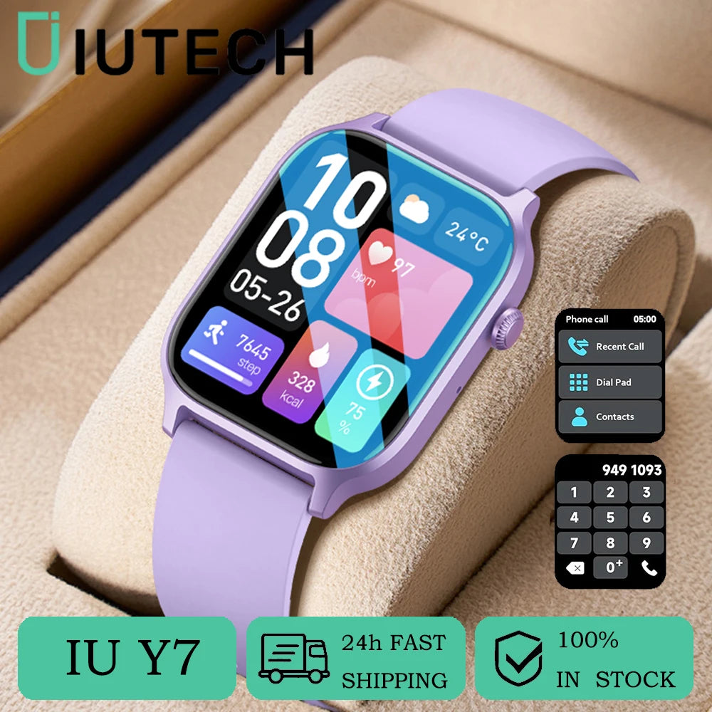 2024 Smart Watch For Men/Women Bluetooth,Waterproof and Health Monitoring.