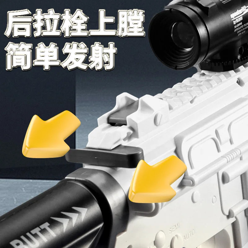 M416 Soft Bullet Toy Gun Rifle Electric Manual 2 Modes Blaster Gun Shooting Model CS GO Weapons For Adults shooting fake gun toy