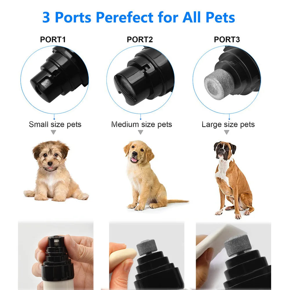 Electric Dog Nail Clippers for Dog Nail Grinders Rechargeable USB Charging Pet Quiet Cat Paws Nail Grooming Trimmer Tools