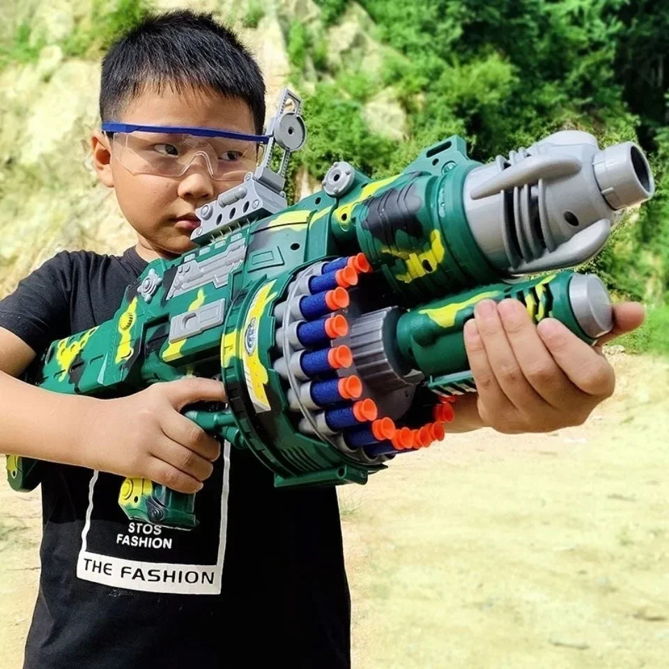 Nerf's Electric Continuous Launch Toy Gun, camo Series Soft Bullet Sniper gun.