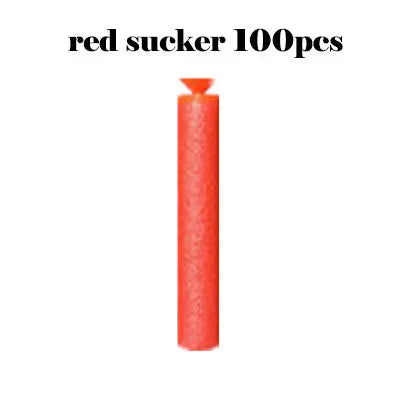 100 Soft Hollow Round Head And Sucker Toy Gun Bullets for Nerf Series Toy guns For Kids.