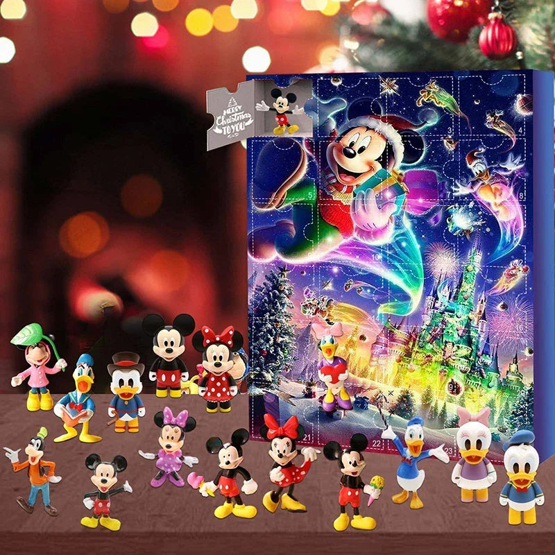 2024 Stitch Christmas Advent Calendar Toys Mickey Minnie Juguetes Advent Figure Toys For Children 2024 Christmas Gifts To Give C