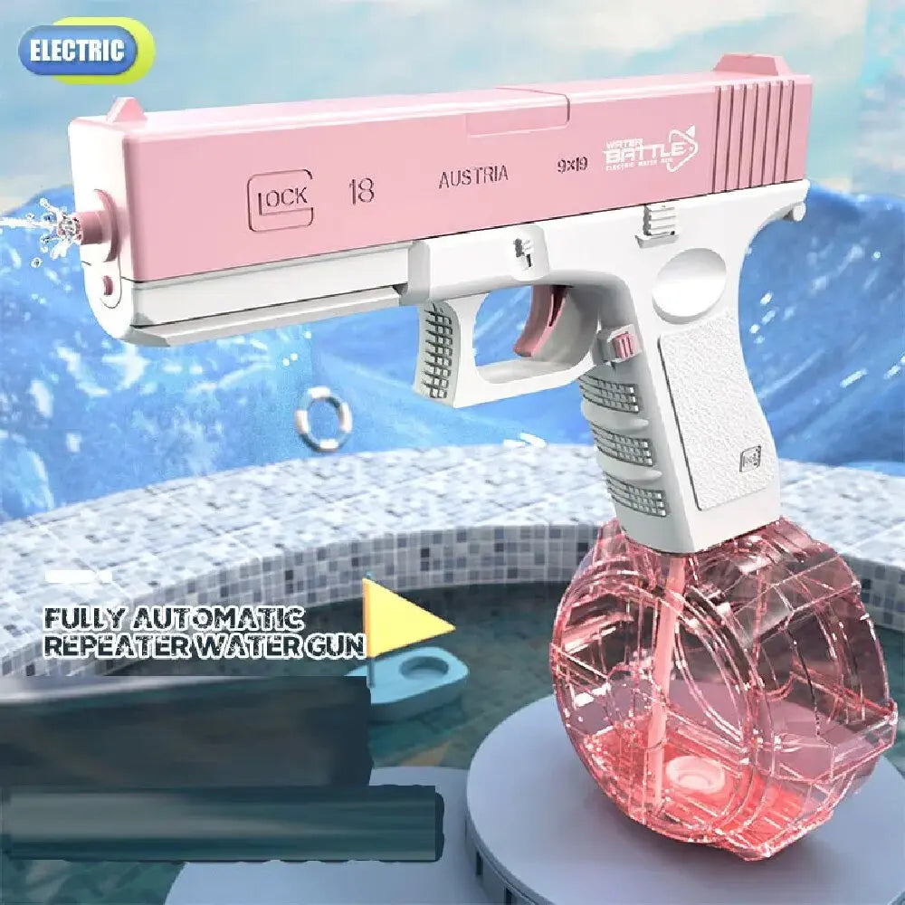 Water Gun Electronic Toy High Pressure Automatic Powerful Glock for Children Summer Toys