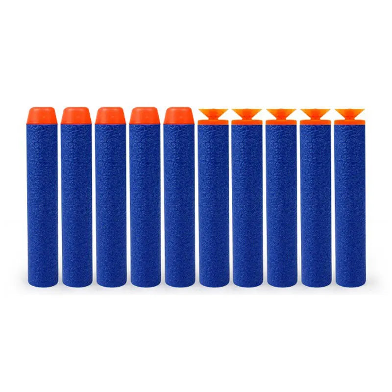 100 Soft Hollow Round Head And Sucker Toy Gun Bullets for Nerf Series Toy guns For Kids.