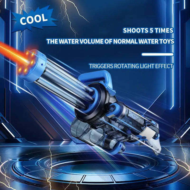 Long Range Electric Water Gun With Light 400ml High Pressure Strong Charging Energy Water Automatic Water Spray Children's Toy