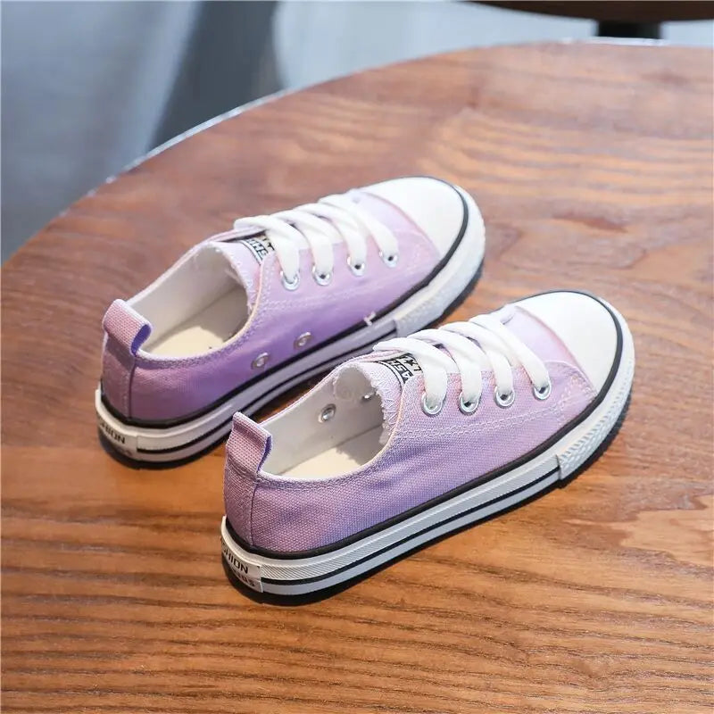 Children's Canvas Shoes, Spring and Autumn Korean Low-Top Shoes, Boys' and Girls' Shoes, Small White Shoes, Casual Cloth Shoes