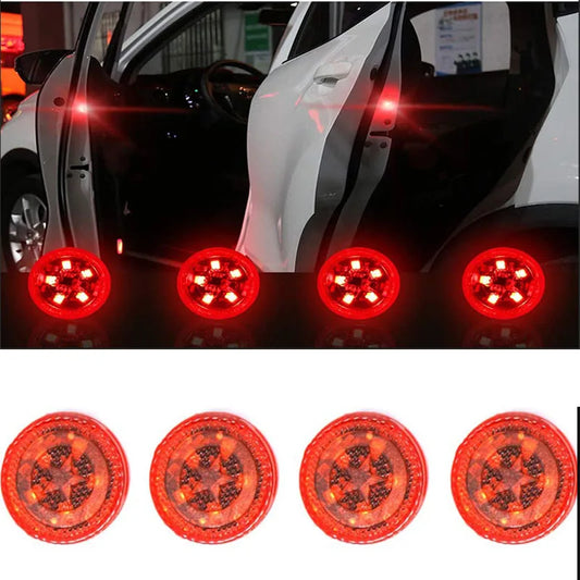 1/2/4Pcs Car Opening Door Safety Warning Light Universal LED Anti-collision Lamp Flashing Alarm Parking Warning Anti-collision