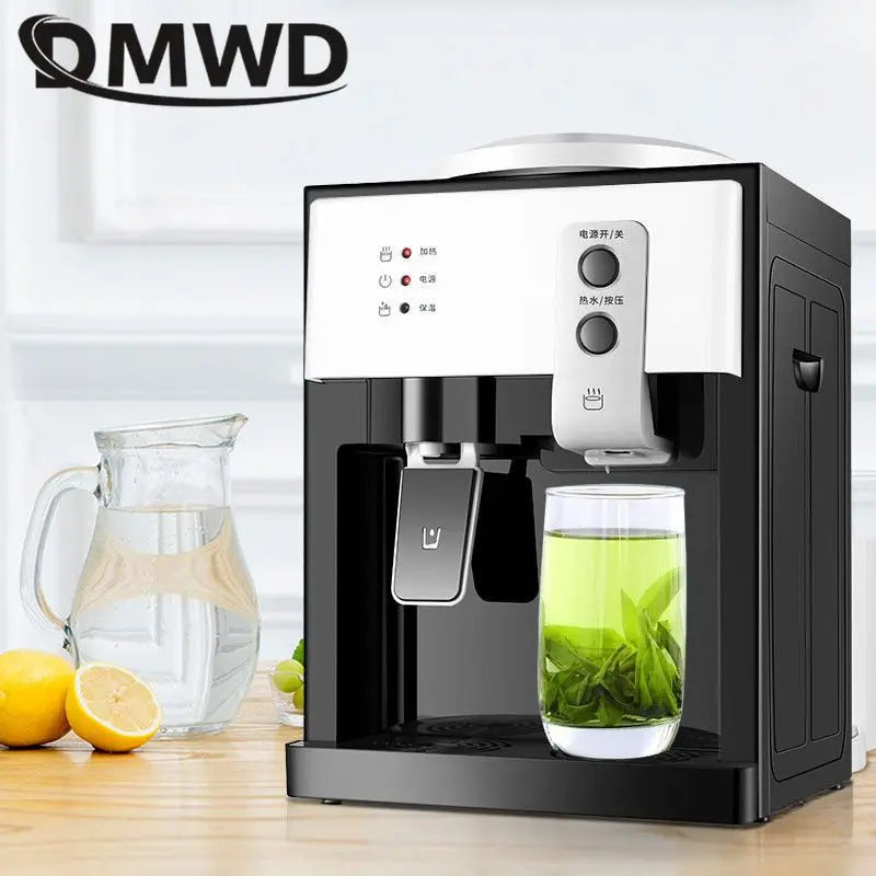 DMWD Household Electric Kettle Hot Cold Dual Use Water Heater Desktop Water Dispenser Tea Maker Drinking Fountain Office Warmer