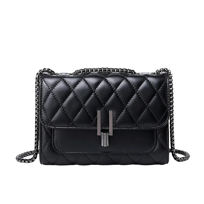 Lingge bag, chain bag, single shoulder bag, diagonal cross style crossbody bag for women