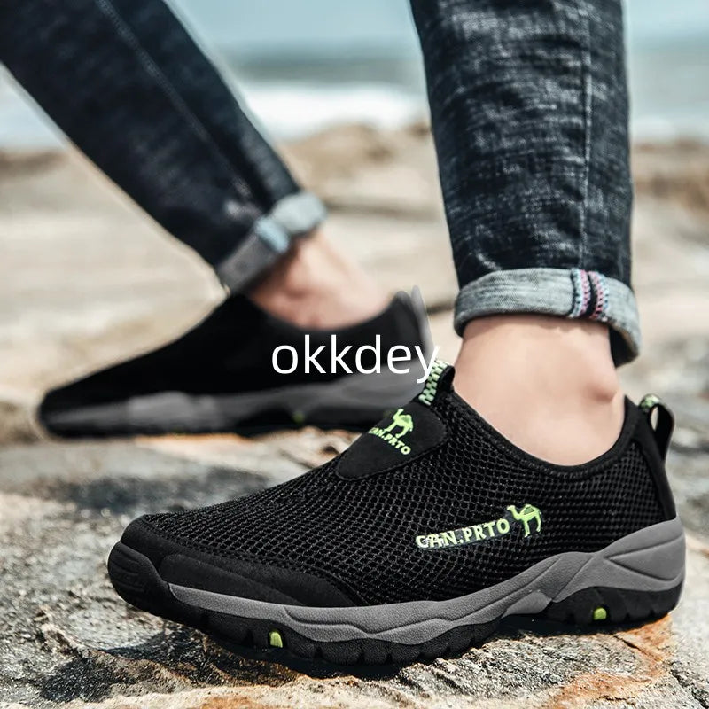 Men's Shoes 2023 Mesh  Casual Shoes Summer Outdoor Sneakers Sports and Leisure Men Non-slip Climbing Shoes Breathable Men's